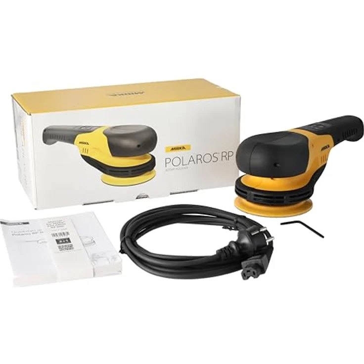 Mirka POLAROS RP 600, Kabelgebundene Rotationspoliermaschine mit 150 mm Durchmesser, 750 W Motor, 700-2500 U/min, Ergonomisches Design, Bluetooth-konnektivität – Bild 1