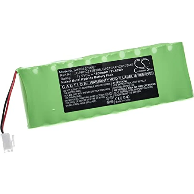VHBW Akku Ersatz für Roto GPRHC212B206, 12V NiMH, 1800 mAh für Rollladen-, Torantrieb und Garagentorantrieb – Bild 1