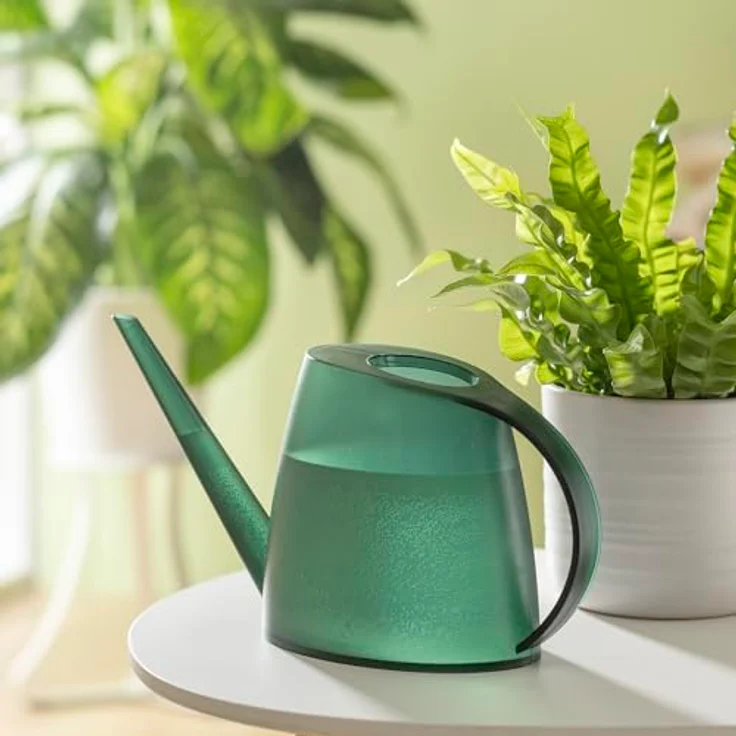 Scheurich Gießkanne Lilly, 1,5 l, ergonomischer Griff, tropfenfreies Gießen, Clear Viridian – Bild 3