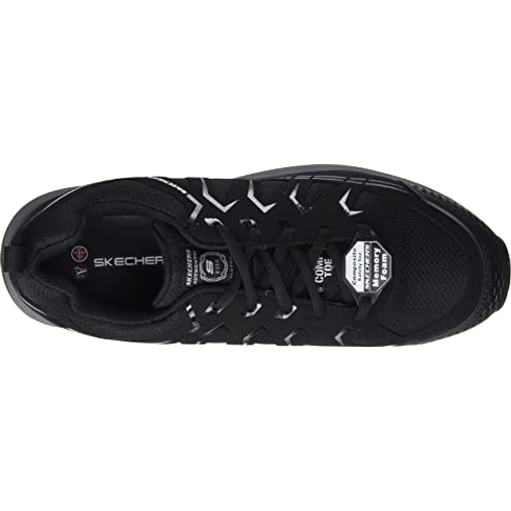 Skechers MALAD II Sicherheitsschuh, Herren Arbeitsschuh mit Durchtrittshemmung und Zehenschutzkappe, blau – Bild 5