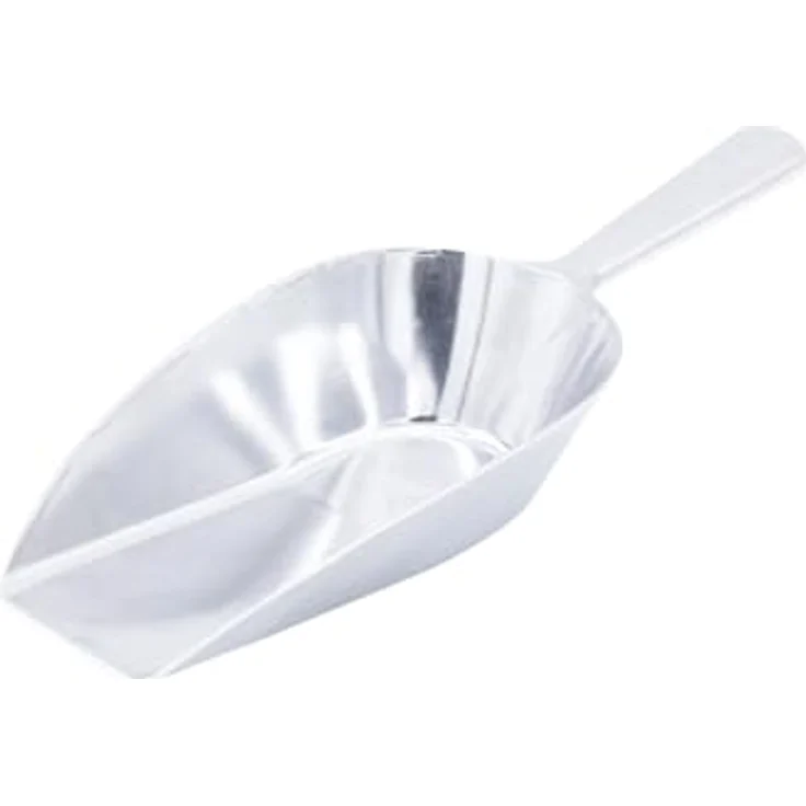 Horizont KAMER Aluminium-Futterschaufel flach, 2,5 kg, leicht und widerstandsfähig für Rind, Ziege, Pferd, Schwein, Geflügel, Schaf – Bild 2
