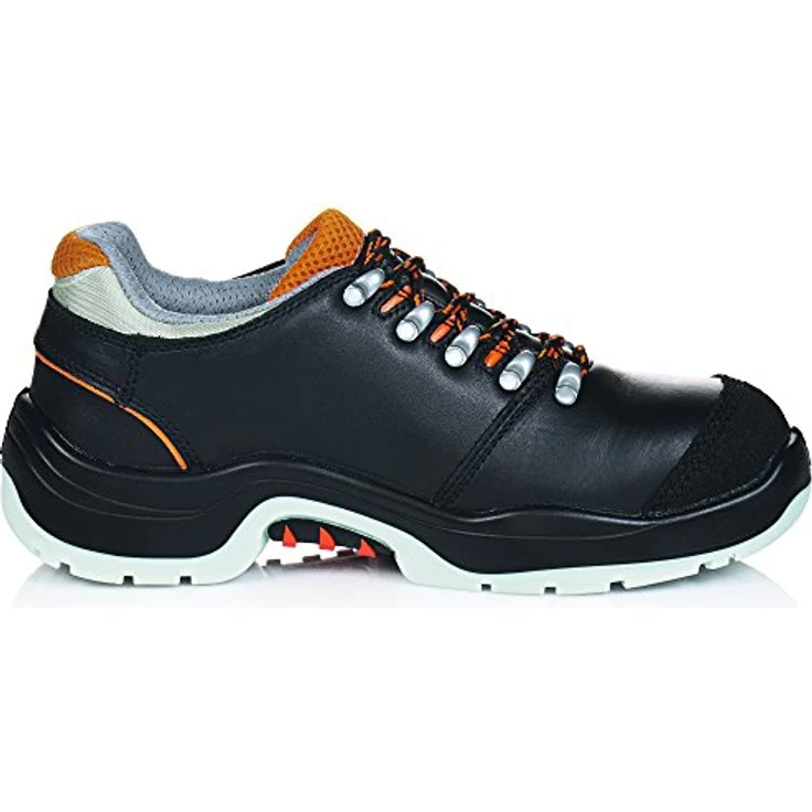 ruNNex RUNNEX® S3-Sicherheitshalbschuhe TeamStar, hydrophobiertes Glattleder, Aluminium-Zehenschutzkappe, SRC rutschhemmend, Schwarz – Bild 3