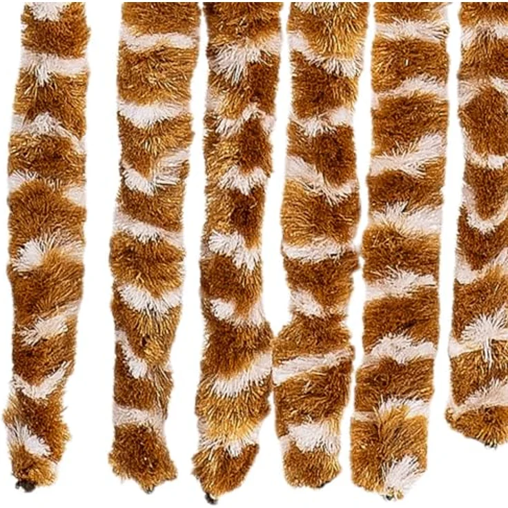 vidaXL Insektenschutz-Vorhang Ocker und Weiß 100x220 cm Chenille – Bild 6