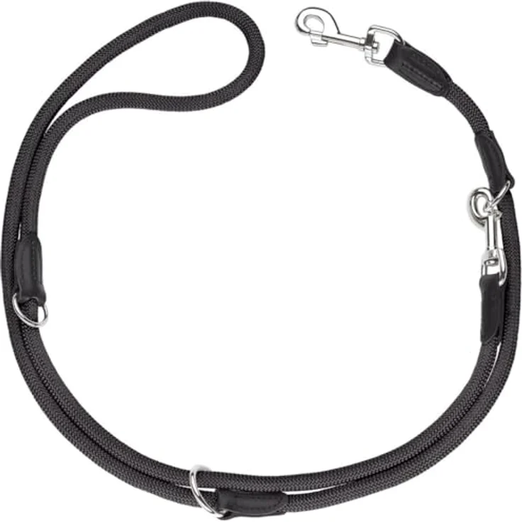 Hunter Hunde-Leine verstellbar Freestyle schwarz 8-200 – Bild 2