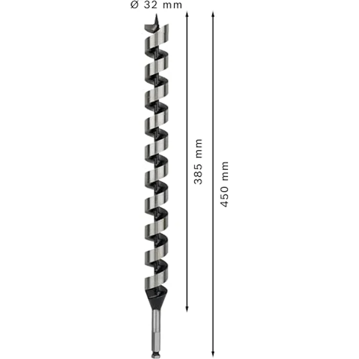 Bosch Professional Holzschlangenbohrer mit 1-4''-Sechskantschaft (Ø 32 mm) 2608597652 – Bild 3
