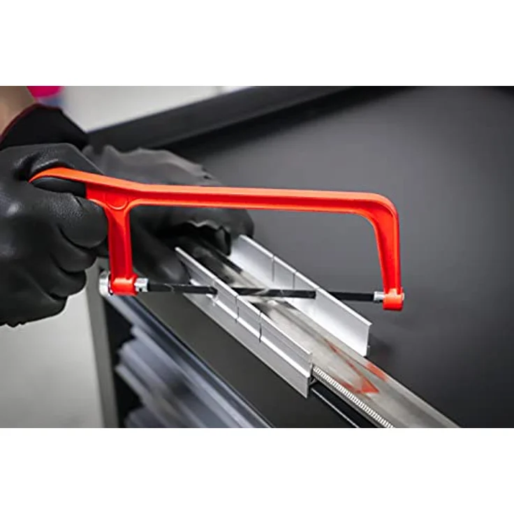 Kraftmann 2082 | Aluminium-Sägebogen | inkl. Schneidlade und Sägeblatt | 150 mm – Bild 6