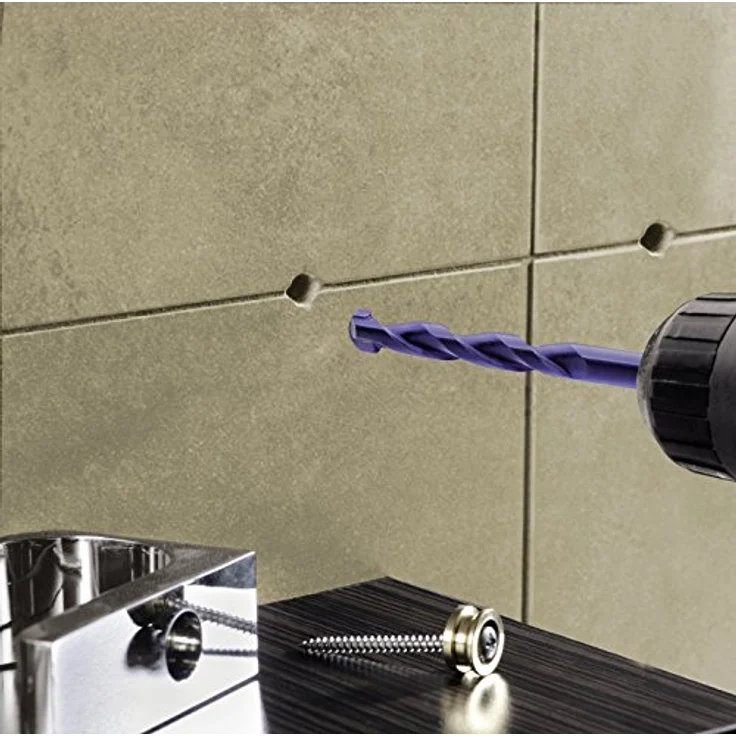 kwb Dachziegelbohrer Ø 4,0 mm 051340, Wolfram-Titan-Hartmetallspitze mit diamantgeschliffenen Schneidflächen, für Feinsteinfliesen oder Ziegel – Bild 3