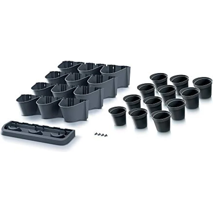 Macetero vertical Prosperplast Cascade Garden de plastico en color antracita 68,5 (largo) x 19 (ancho) x 54,6 (alto) cm – Bild 2