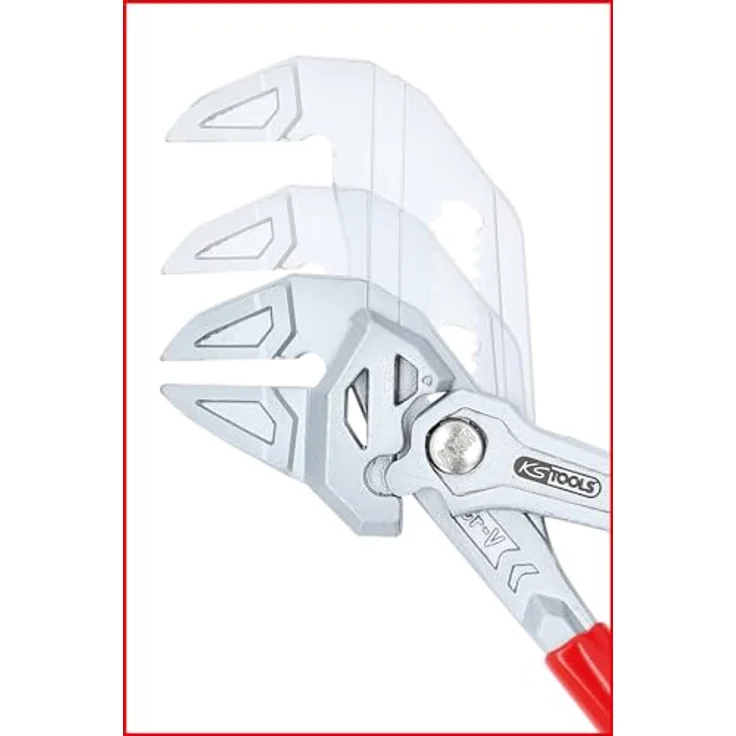 KS Tools 115.2301 Zangenschlüssel 180mm, mit Druckknopfverstellung und Sicherheitsklemmschutz, Chrom Vanadium – Bild 6