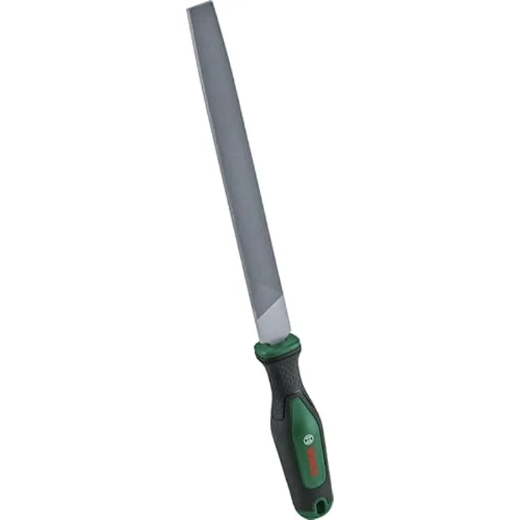 Bosch Home and Garden Metall-Flachfeile 200 mm, Hieb 2, ergonomischer Griff, robust aus Kohlenstoffstahl