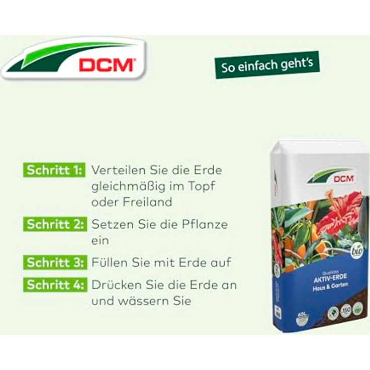 DCM Qualitäts Aktiv-Erde Haus & Garten, 60 Liter - Cuxin – Bild 4