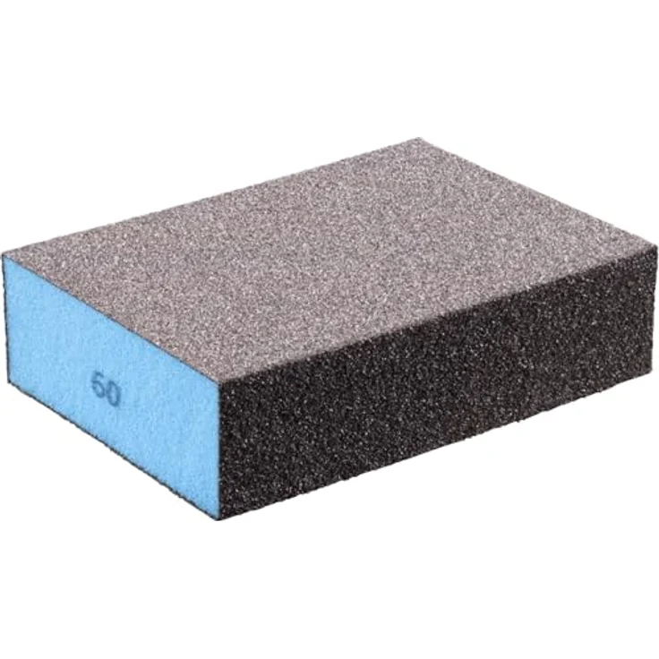PFERD Schleifschwamm-Set, 3-teilig, 69 x 98 x 26 mm, Körnungen A60, A100, A180, universell einsetzbar, 4-seitig, wiederverwendbar – Bild 2