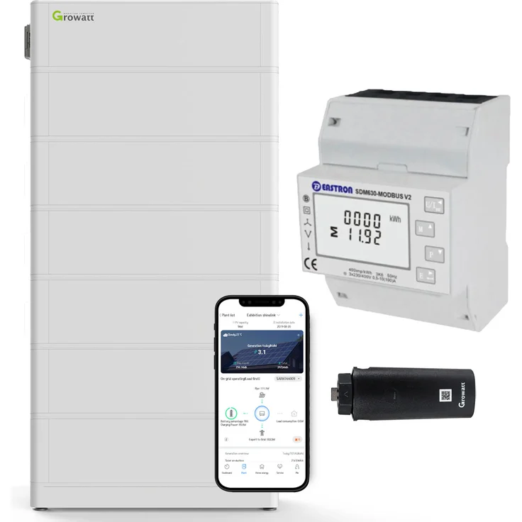 Growatt ARK 15.3kWh, Hochvolt-Solarspeicher-Set für Growatt MOD TL3-XH Serie, modulare Erweiterbarkeit, 0% MwSt §12 III UStG
