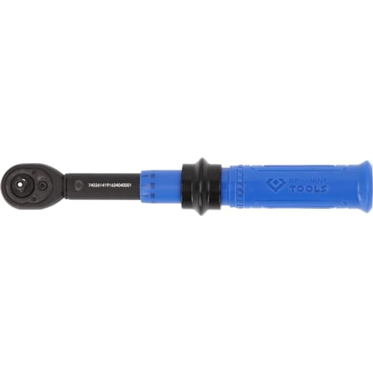 BRILLIANT TOOLS BT141916 1/4" Ratschen-Drehmomentschlüssel, umschaltbar, 1-5 Nm mit Druckknopf-Schnelllösefunktion und +/-3% Auslösegenauigkeit – Bild 3