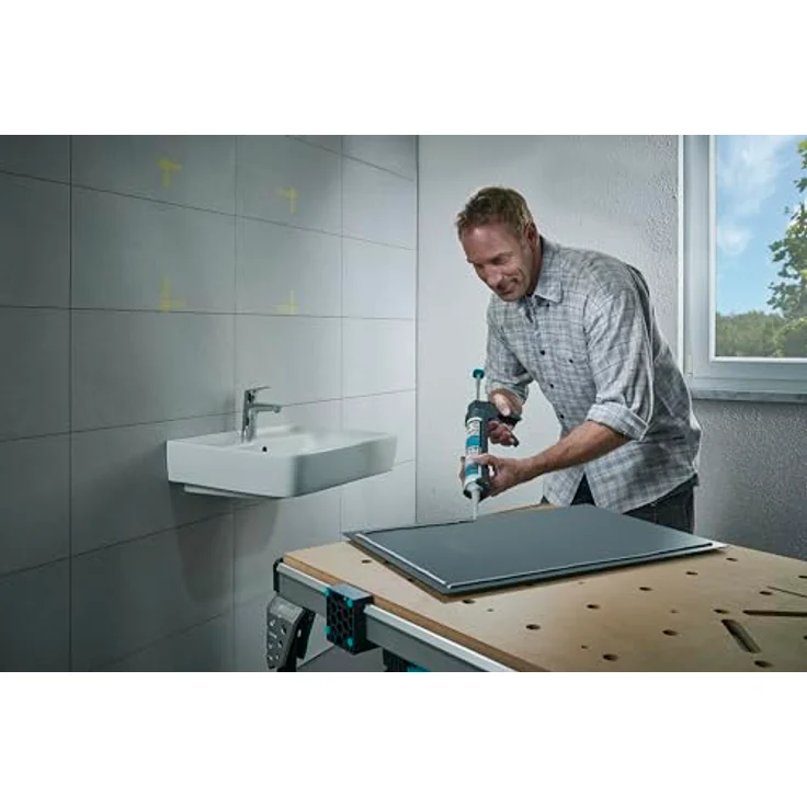 wolfcraft 1 MG 100 mechanische Kartuschenpresse 4351000 | Leichte Kartuschenpistole mit automatischer Tropf-Stopp-Funktion | Für 310 ml Kartuschen geeignet – Bild 4