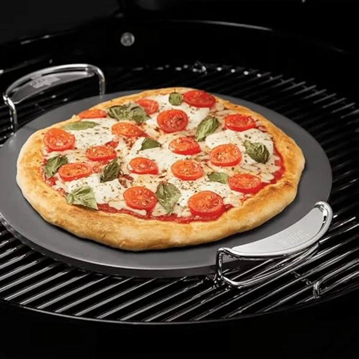 Glasierter Pizzastein klein, rund Ø 26 cm – Bild 3
