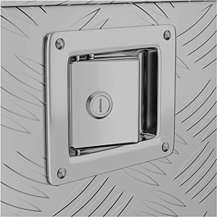 MSW Alubox Riffelblech 150 L Transportkiste - Aluminium Werkzeugkoffer 124 x 38 x 38 cm - Preisvergleich – Bild 5