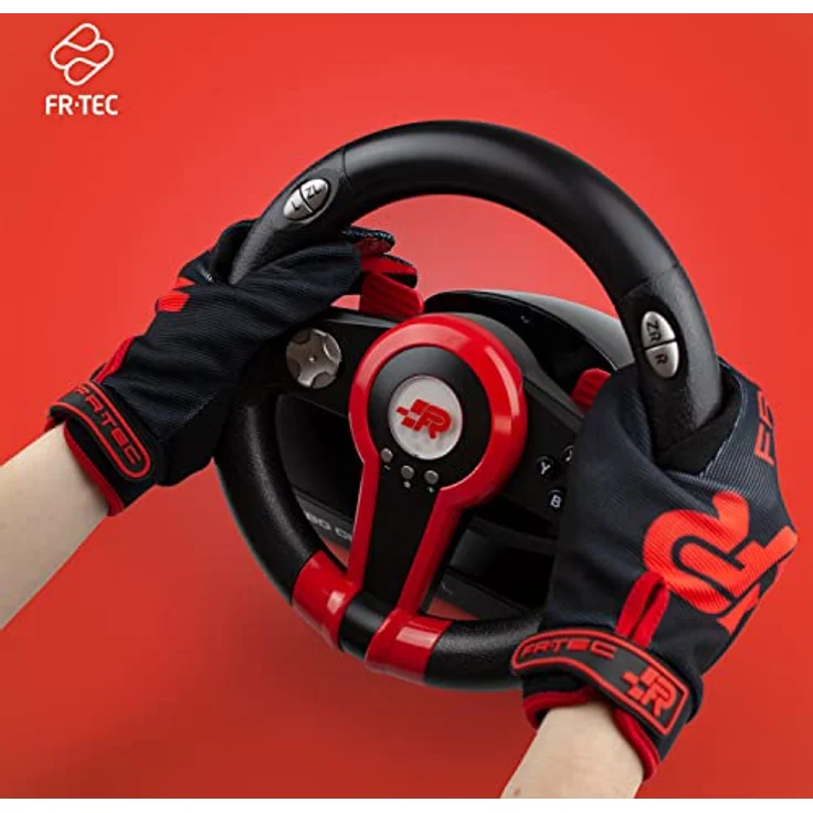 FRTEC SimRacing Gloves, Arbeitshandschuhe mit exzellenter Griffigkeit und Touchscreen-Funktion, in 3 Farben (grau, schwarz, rot) – Bild 3