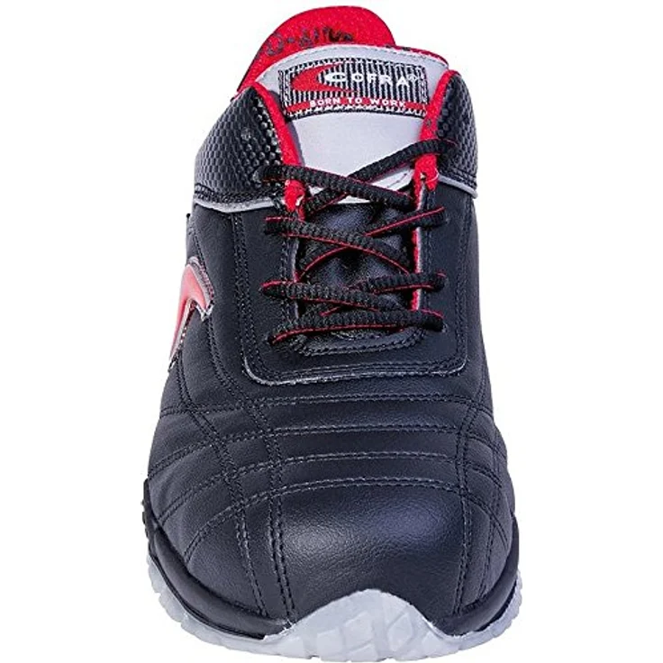 Cofra 78430-000.W40 MEAZZA S1 P SRC Sicherheitsschuhe, Schwarz/Rot, Größe 40 – Bild 2