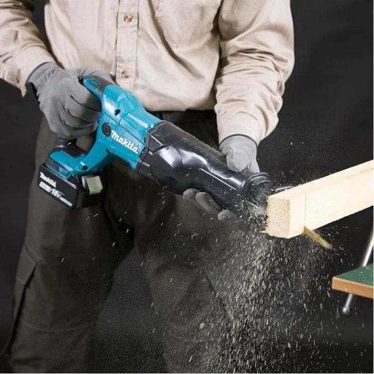 Makita DJR186Z DJR 186 Z 18 V Li-ion Recipro Säbelsäge Solo-nur das Gerät ohne Zubehör, ohne Akku, ohne Ladegerät, 450 W, Blau, Silber – Bild 7