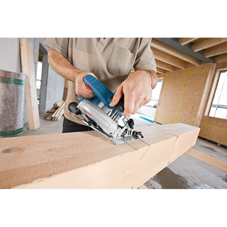 Bosch Professional 18V System Akku Kreissäge GKS 18V-57 (Sägeblatt-: 165 mm, Schnitttiefe: 57 mm, ohne Akkus und Ladegerät, im Karton) – Bild 2