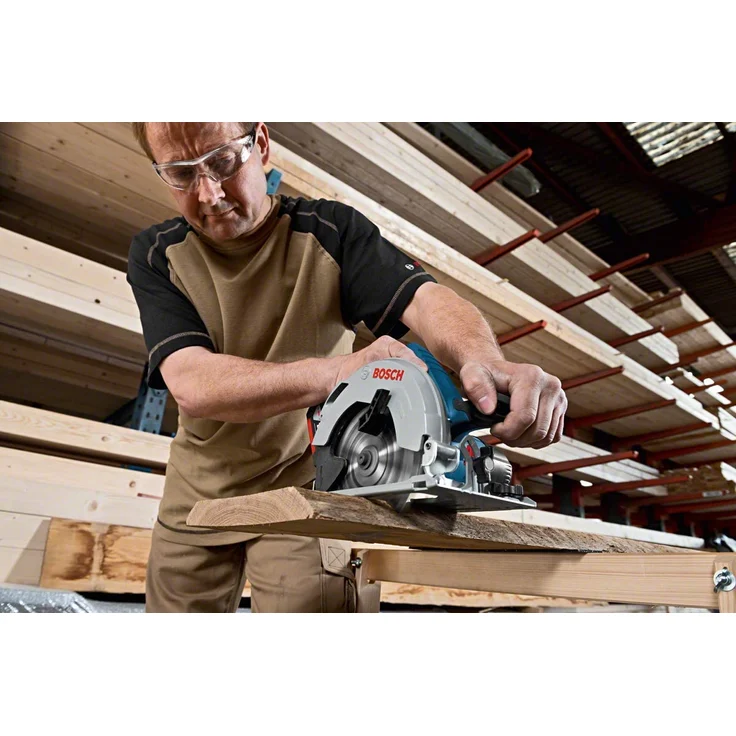 Bosch Professional 18V System Akku Kreissäge GKS 18V-57 (Sägeblatt-: 165 mm, Schnitttiefe: 57 mm, ohne Akkus und Ladegerät, im Karton) – Bild 3