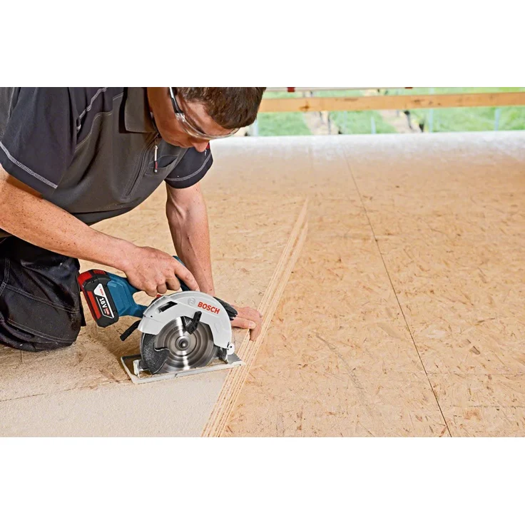 Bosch Professional 18V System Akku Kreissäge GKS 18V-57 (Sägeblatt-: 165 mm, Schnitttiefe: 57 mm, ohne Akkus und Ladegerät, im Karton) – Bild 4