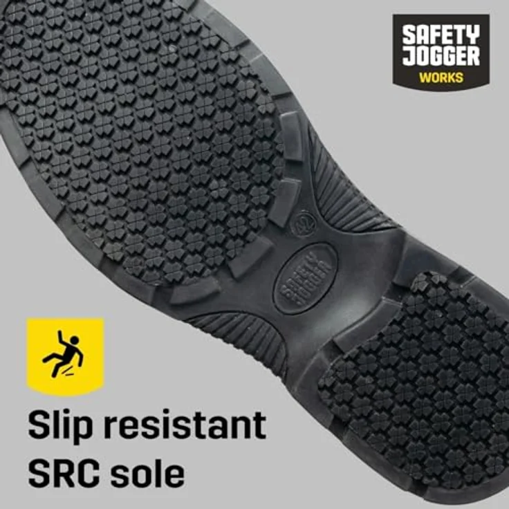 Safety Jogger SI3405400, Chelsea-Stiefel S3 für anspruchsvolle Arbeitsumgebungen, dunkelbraun mit Sicherheitsnasenkappe und hitzebeständiger Laufsohle – Bild 4