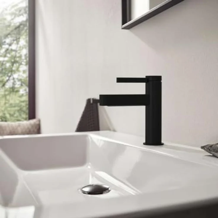 hansgrohe Finoris 100 Waschtischarmatur, Keramikmischsystem mit ComfortZone 100, Temperaturbegrenzung einstellbar, EcoSmart – Bild 3
