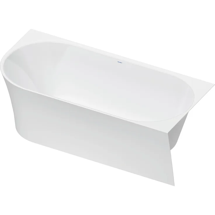 Duravit DuraSenja Eckbadewanne, 215 l, 150 cm, 75 cm, mit nahtloser Acrylverkleidung und Push-Open Ablaufventil