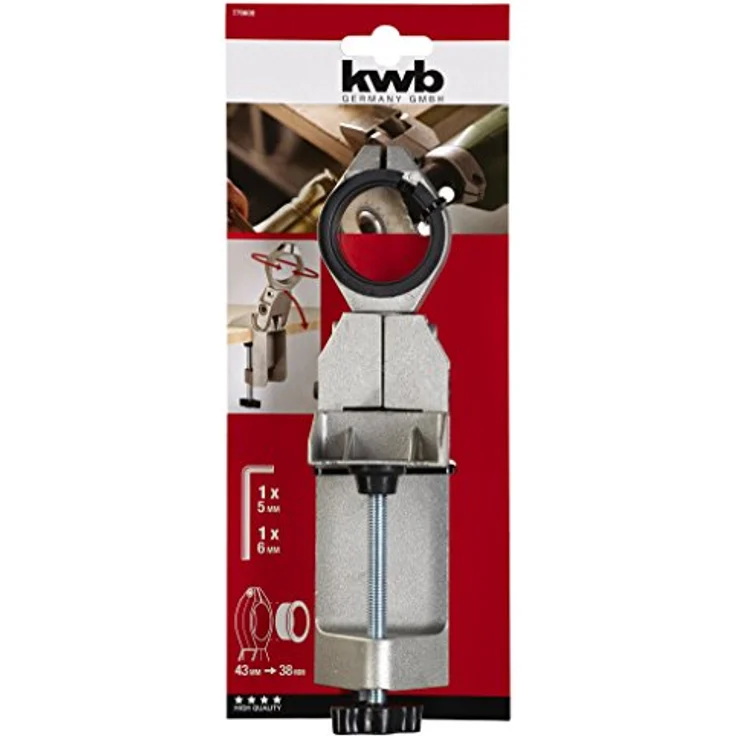 kwb Bohrmaschinen-Ständer für Bohrmaschine und Akkuschrauber, stationär, Bohrständer mit 43 mm Eurospannhals, ideal in Verbindung mit Schleifteller und Polieraufsatz – Bild 2