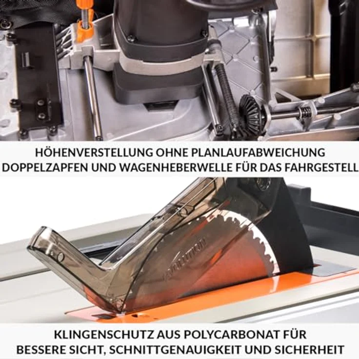 Evolution Power Tools R255TBL Tischkreissäge, Tragbare Multimaterialsägemaschine mit 85 mm Schnitttiefe und 45° Neigewinkel – Bild 8