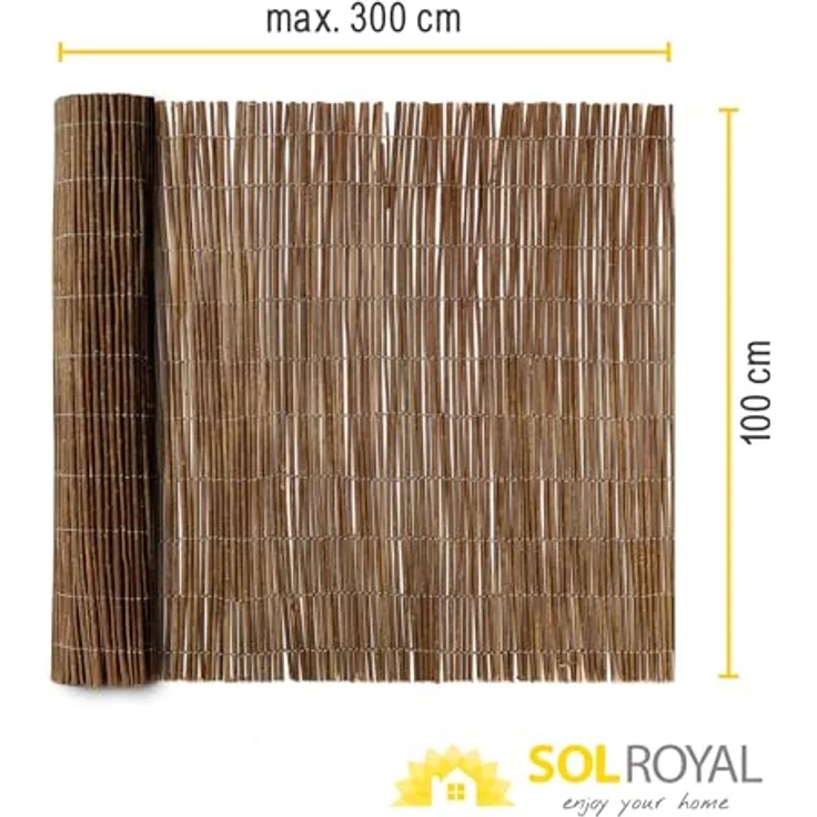 Sol Royal Sichtschutzmatte Weide SolVision W79 100cm, 300cm – Bild 6