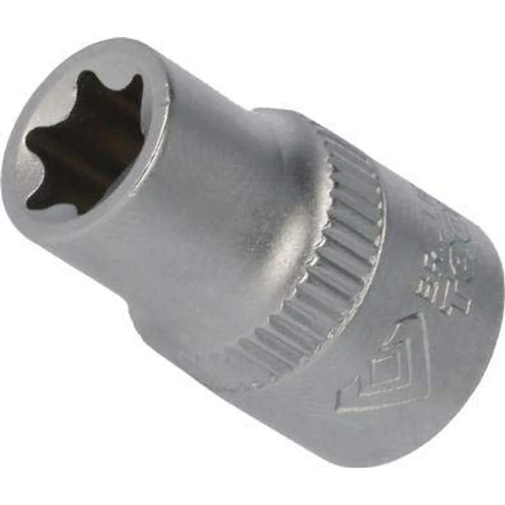 Brilliant Tools Torx-E-Stecknuss E8, 3/8" Innenvierkant-Antrieb, Chrom-Vanadium-Stahl, 28 mm Länge, matt verchromt – Bild 1