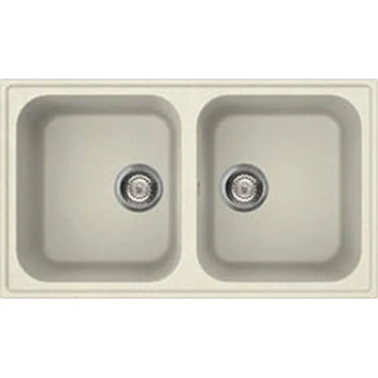 SMEG LZ862P RIGAE Unterbauspüle, Cremefarben