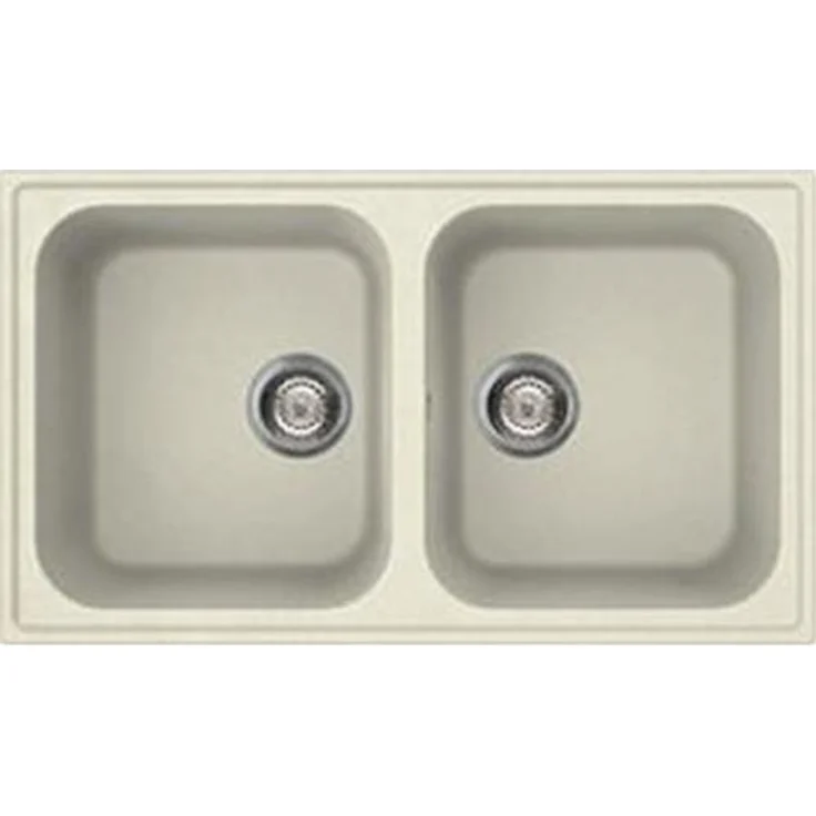 SMEG LZ862P RIGAE Unterbauspüle, Cremefarben