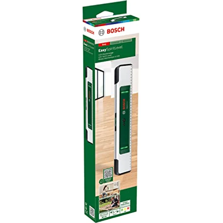 Bosch Wasserwaage EasySpiritLevel (intuitives LED-Konzept, Tonunterstützung, Neigungen bis zu +/-3°, 0,1° Genauigkeit bei 0°, 90°, 180° und 270°, aufgedruckte Skala, in Karton) – Bild 2