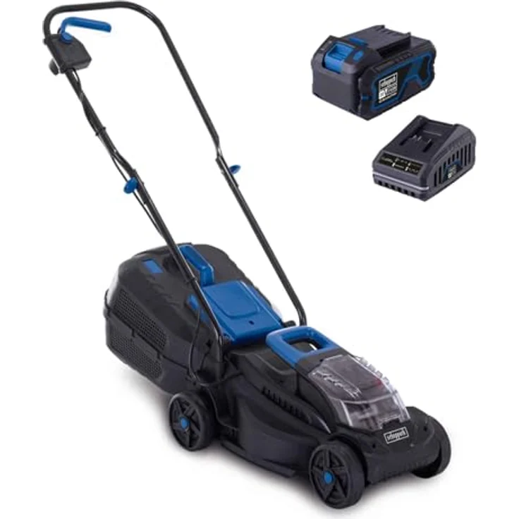 Scheppach IXES 20V Akku-Rasenmäher BC-MP320-X, bürstenloser Motor, 32 cm Schnittbreite, 1 Akku 4 Ah – Bild 1