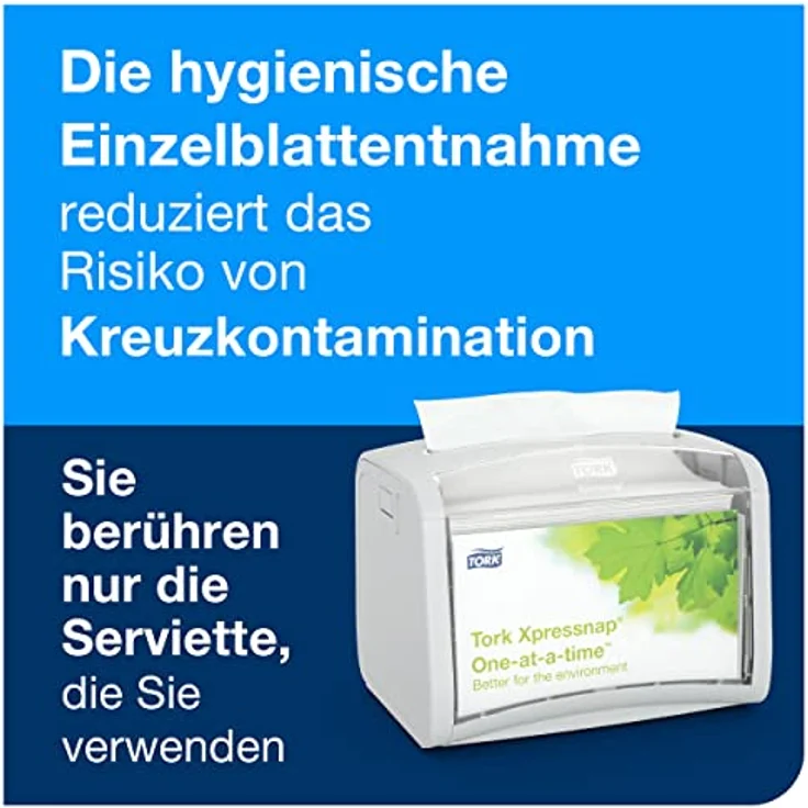 Tork Xpressnap Tischspender N4, Hellgrau, Einzelblatt-Ausgabe zur Verbrauchsreduzierung, kompakt, 4er Pack – Bild 4