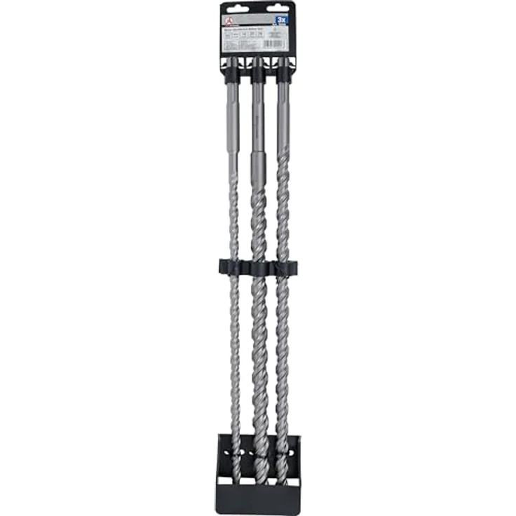BGS Do it yourself Mauer-Durchbruch-Bohrer-Satz, 3-tlg. mit SDS-MAX-Schaft, Hartmetallspitzen, Durchmesser 16/20/26 mm, Länge 600 mm – Bild 4
