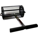 Powertec Garden Streuwagen Kompoststreuer 65L, Bequem bedienbar, gleichmäßige Verteilung, schwarz