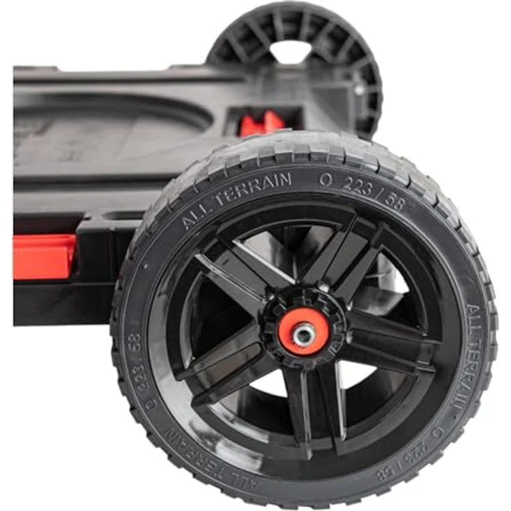Tool Brothers RHINO XXL Allterrain Transportplattform, mobiler Transportroller mit schwenkbaren Metallrädern, 120 kg Traglast, 750 x 542 x 223 mm – Bild 4