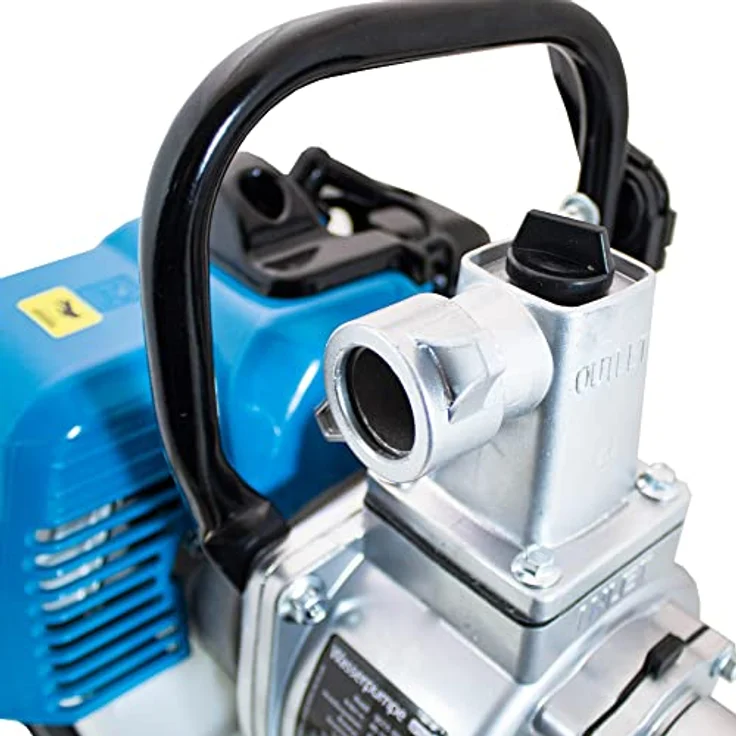Bituxx Benzin Wasserpumpe MS-15195, 1250W 1,5 Zoll, 43ccm Motor, blau, Fördermenge 15 m³/h – Bild 8