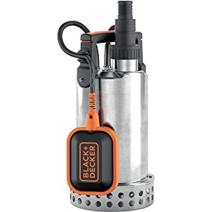 Black+Decker BXUP750XCE Tauchpumpe für Klarwasser, 750 W, max. Förderleistung 11.000 l/h, max. Förderhöhe 8,5 m, Grau – Bild 1