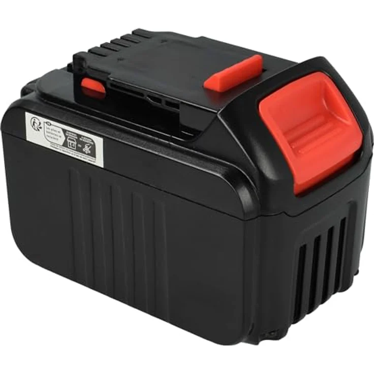 vhbw EXTENSILO Akku für Dewalt DCF885C2, DCF885B, DCF883, Li-Ion 6000 mAh, 18 V, mit LED-Ladestandsanzeige, schwarz/gelb – Bild 3