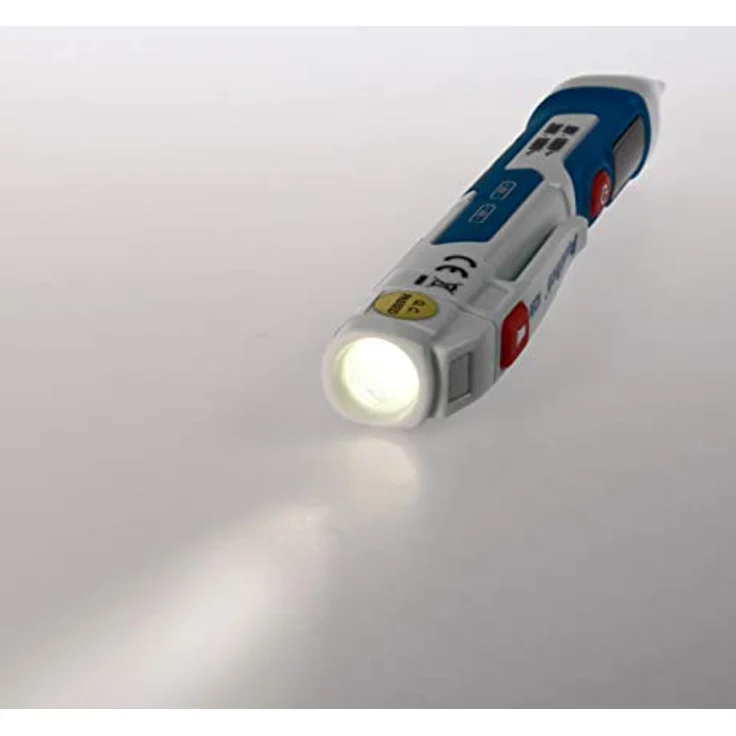 PeakTech 1031 – Kontaktloser AC Spannungsprüfer mit LED Signal Lampe & Vibration, 50 - 1000 V AC Betriebsbereich, Berührungsloser Spannungstester, Strom Prüfgerät, Stift Multimeter - 155 x 25mm, White – Bild 4