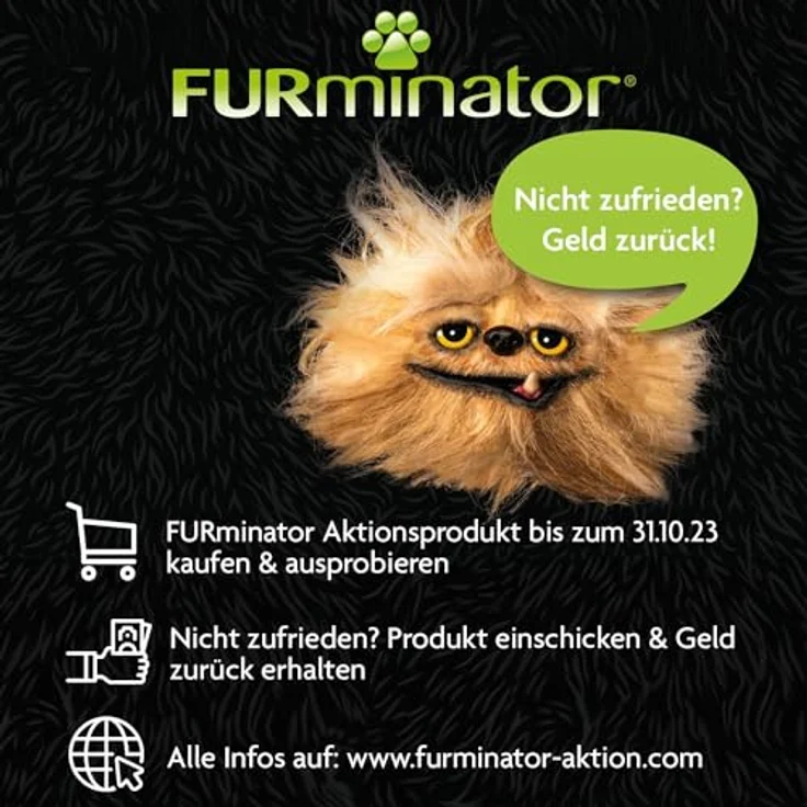 FURminator deShedding-Tool Katze Größe M/L Kurzhaar - Katzenbürste für mittelgroße bis große Katzen zur Entfernung der Unterwolle - Verbessertes Design – Bild 3