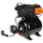 FUXTEC Druckkessel Hauswasserwerk FX-HWW2200 – Hauswasserpumpe 1200 Watt – 4,8bar/48m Föderhöhe – Fördermenge 3.800 l/h Klarwasser Regenwasser Chlorwasser