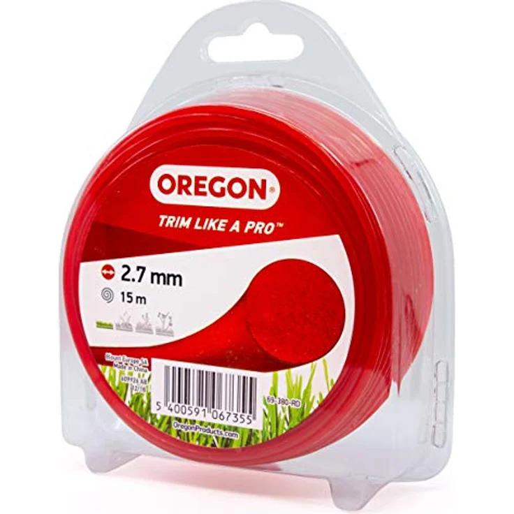 Oregon 69-350-Y Rasentrimmerfaden Draht für Rasentrimmer und Freischneider, Gelb, 69-380-RD – Bild 2