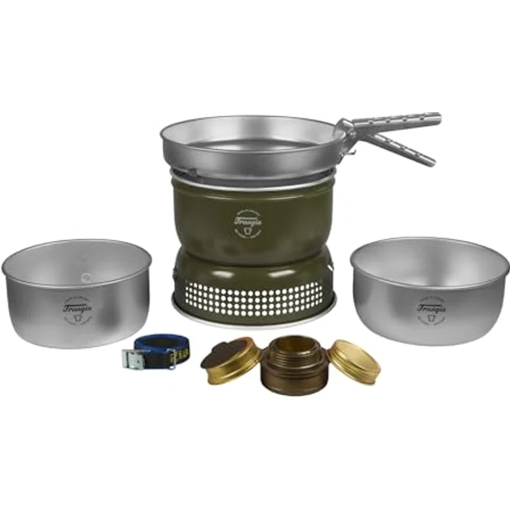 Trangia Sturmkocher 25-1 UL Special Edition, Gaskocher für 3-4 Personen, inklusive 2 Kochtöpfen und Bratpfanne, farbvarianteninspiriert von der Natur – Bild 1